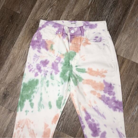 GRLFRND Karolina Tie Dye Skinny Jeans in Sugar Magnolia Size 25 NWOT - Picture 5 of 13